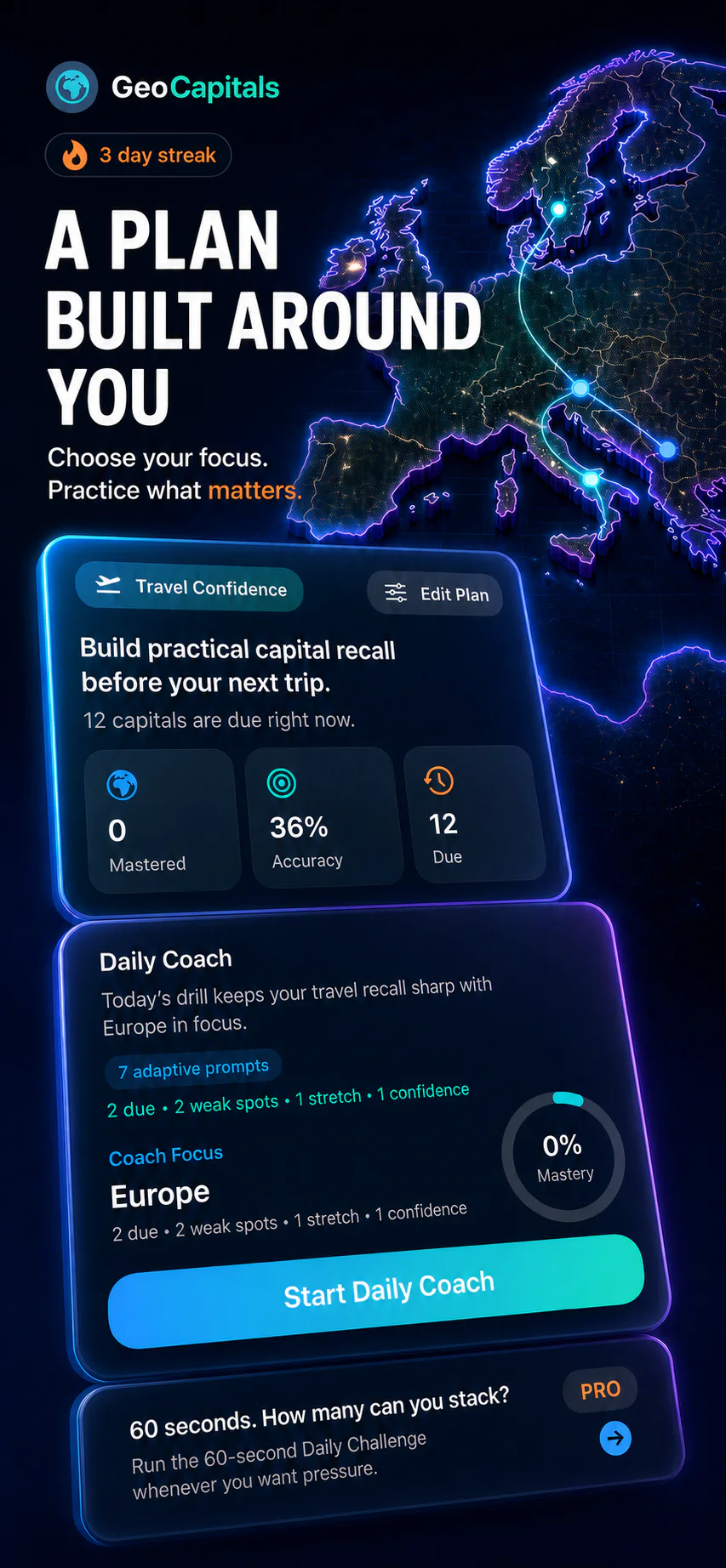 Personal learning plan built around the learner